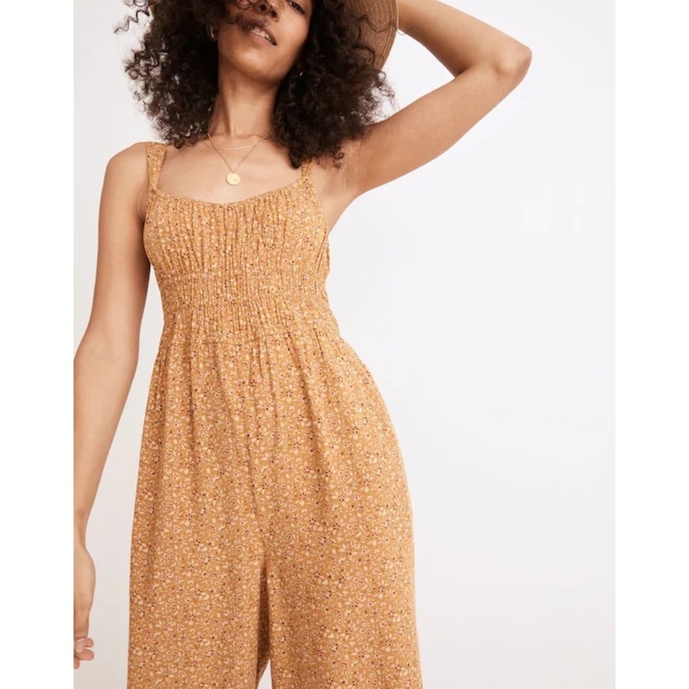 Madewell Sophia Tank Wide-Leg Jumpsuit in Florentine Floral